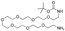 ALPHA-AMINO-OMEGA-BOC-AMINO-OCTA(ETHYLENE GLYCOL) Struktur