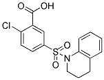 2-CHLORO-5-(3,4-DIHYDRO-2H-QUINOLINE-1-SULFONYL)-BENZOIC ACID Struktur