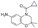 (6-AMINO-2,2-DIMETHYL-2,3-DIHYDRO-BENZO[1,4]OXAZIN-4-YL)-CYCLOPROPYL-METHANONE Struktur