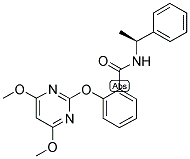 N-[(S)-ALPHA-METHYLBENZYL]-2-[(4,6-DIMETHOXYPYRIMIDIN-2-YL)OXY]BENZAMIDE Struktur