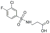 3-[[(3-CHLORO-4-FLUOROPHENYL)SULFONYL]AMINO]PROPANOIC ACID Struktur