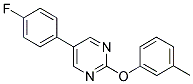 5-(4-FLUOROPHENYL)-2-(3-METHYLPHENOXY)PYRIMIDINE Struktur