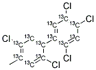 13C12-2,2',4,4',5,5'-HEXACHLOROBIPHENYL Struktur