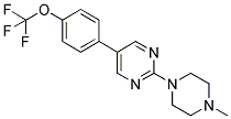 2-(4-METHYLPIPERAZIN-1-YL)-5-[4-(TRIFLUOROMETHOXY)PHENYL]PYRIMIDINE Struktur