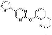 2-METHYL-8-[(5-THIEN-2-YLPYRIMIDIN-2-YL)OXY]QUINOLINE Struktur