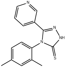 4-(2,4-DIMETHYL-PHENYL)-5-PYRIDIN-3-YL-4H-[1,2,4]TRIAZOLE-3-THIOL Struktur