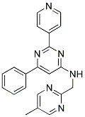 N-[(5-METHYLPYRIMIDIN-2-YL)METHYL]-6-PHENYL-2-PYRIDIN-4-YLPYRIMIDIN-4-AMINE Struktur