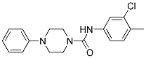 N-(3-CHLORO-4-METHYLPHENYL)(4-PHENYLPIPERAZINYL)FORMAMIDE Struktur