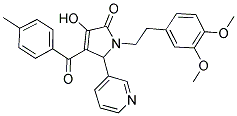 1-(3,4-DIMETHOXYPHENETHYL)-3-HYDROXY-4-(4-METHYLBENZOYL)-5-(PYRIDIN-3-YL)-1H-PYRROL-2(5H)-ONE Struktur