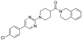 2-[(1-(5-(4-CHLOROPHENYL)PYRIMIDIN-2-YL)PIPERIDIN-4-YL)CARBONYL]-1,2,3,4-TETRAHYDROISOQUINOLINE Struktur