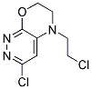 3-CHLORO-5-(2-CHLOROETHYL)-6,7-DIHYDRO-5H-PYRIDAZINO[3,4-B][1,4]OXAZINE Struktur