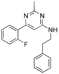 6-(2-FLUOROPHENYL)-2-METHYL-N-(2-PHENYLETHYL)PYRIMIDIN-4-AMINE Struktur