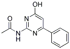 N2-ACETYLAMINO-4-HYDROXY-6-PHENYLPYRIMIDINE Struktur