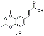 4-ACETOXY-3,5-DIMETHOXYCINNAMIC ACID Struktur