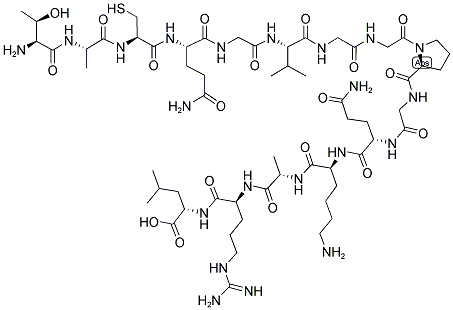 H-THR-ALA-CYS-GLN-GLY-VAL-GLY-GLY-PRO-GLY-GLN-LYS-ALA-ARG-LEU-OH