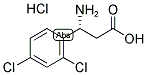 (R)-3-AMINO-3-(2,4-DICHLORO-PHENYL)-PROPANOIC ACID HYDROCHLORIDE Struktur