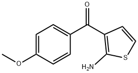 (2-氨基噻吩-3-基)(4-甲氧基苯基)甲酮, 436093-36-6, 結(jié)構(gòu)式