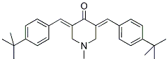 3,5-BIS([4-(TERT-BUTYL)PHENYL]METHYLENE)-1-METHYLTETRAHYDRO-4(1H)-PYRIDINONE Struktur