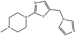 1-[5-(1H-IMIDAZOL-1-YLMETHYL)-1,3-THIAZOL-2-YL]-4-METHYLPIPERAZINE Struktur