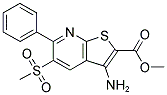 3-AMINO-5-(METHYLSULFONYL)-6-PHENYL-THIENO[2,3-B]PYRIDINE-2-CARBOXYLIC ACID, METHYL ESTER Struktur