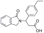 3-(4-ETHYLPHENYL)-3-(1-OXO-1,3-DIHYDRO-2H-ISOINDOL-2-YL)PROPANOIC ACID Struktur