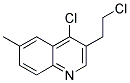 4-CHLORO-3-(2-CHLOROETHYL)-6-METHYLQUINOLINE Struktur