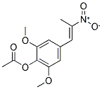 1-(4-ACETOXY-3,5-DIMETHOXYPHENYL)-2-NITROPROPENE Struktur