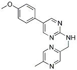 5-(4-METHOXYPHENYL)-N-[(5-METHYLPYRAZIN-2-YL)METHYL]PYRIMIDIN-2-AMINE Struktur