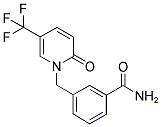 1-[3-(AMINOCARBONYL)BENZYL]-5-(TRIFLUOROMETHYL)-2-PYRIDONE Struktur