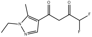 1-(1-ETHYL-5-METHYL-1H-PYRAZOL-4-YL)-4,4-DIFLUOROBUTANE-1,3-DIONE Struktur