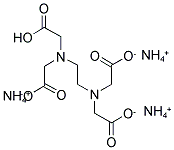 ETHYLENEDIAMINE-N,N,N',N'-TETRAACETIC ACID TRIAMMONIUM SALT Struktur