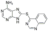 8-(QUINAZOLIN-4-YLTHIO)-9H-PURIN-6-AMINE Struktur