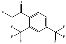 2,4-BIS(TRIFLUOROMETHYL)PHENACYL BROMIDE Struktur