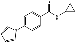 N-CYCLOPROPYL-4-(1H-PYRROL-1-YL)BENZENECARBOXAMIDE Struktur