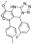 METHYL 7-(3-FLUOROPHENYL)-6-(4-METHYLBENZOYL)-4,7-DIHYDROTETRAZOLO[1,5-A]PYRIMIDINE-5-CARBOXYLATE Struktur