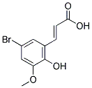 5-BROMO-2-HYDROXY-3-METHOXYCINNAMIC ACID Struktur