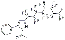 1-ACETYL-3(5)-PERFLUOROOCTYL-5(3)-PHENYLPYRAZOLE Struktur