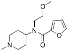 N-(2-METHOXYETHYL)-N-(1-METHYLPIPERIDIN-4-YL)FURAN-2-CARBOXAMIDE Struktur