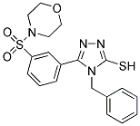 4-BENZYL-5-[3-(MORPHOLINE-4-SULFONYL)-PHENYL]-4H-[1,2,4]TRIAZOLE-3-THIOL Struktur