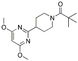 4-(4,6-DIMETHOXYPYRIMIDIN-2-YL)-1-(2,2-DIMETHYLPROPANOYL)PIPERIDINE Struktur