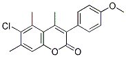 6-CHLORO-3(4'-METHOXYPHENYL)-4,5,7-TRIMETHYLCOUMARIN Struktur