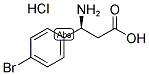 (S)-3-AMINO-3-(4-BROMO-PHENYL)-PROPANOIC ACID HYDROCHLORIDE Struktur