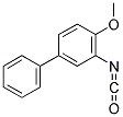 3-ISOCYANATO-4-METHOXYBIPHENYL Struktur