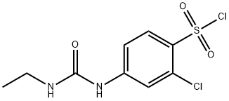 2-CHLORO-4-(3-ETHYLUREIDO)BENZENESULFONYL CHLORIDE Struktur