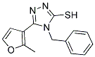 4-BENZYL-5-(2-METHYL-3-FURYL)-4H-1,2,4-TRIAZOLE-3-THIOL Struktur