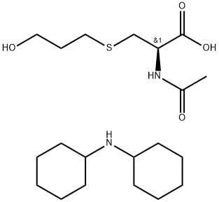 N-ACETYL-S-(3-HYDROXYPROPYL)CYSTEINE, DICYCLOHEXYLAMMONIUM SALT Struktur