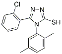 5-(2-CHLORO-PHENYL)-4-(2,5-DIMETHYL-PHENYL)-4H-[1,2,4]TRIAZOLE-3-THIOL Struktur