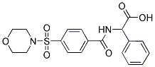 ([4-(MORPHOLIN-4-YLSULFONYL)BENZOYL]AMINO)(PHENYL)ACETIC ACID Struktur