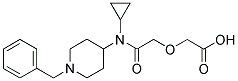 2-[2-((1-BENZYLPIPERIDIN-4-YL)CYCLOPROPYLAMINO)-2-OXOETHOXY]ACETIC ACID Struktur