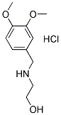 2-(3,4-DIMETHOXY-BENZYLAMINO)-ETHANOLHYDROCHLORIDE Struktur